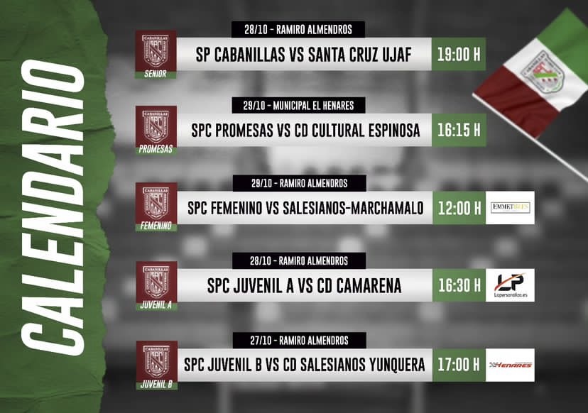 HORARIOS FIN DE SEMANA 27/10